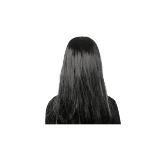 Peluca Negra con Mechón Verde (Zombie) – Completa tu Disfraz de Muerto Viviente