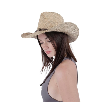 Sombrero Western de Paja – Estilo Vaquero Unisex | Talla Única XH-2