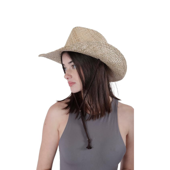 Sombrero Western de Paja – Estilo Vaquero Unisex | Talla Única XH-2