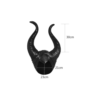 Diadema Maléfica con Cuernos Negros – Accesorio para Disfraces de Halloween y Cosplay